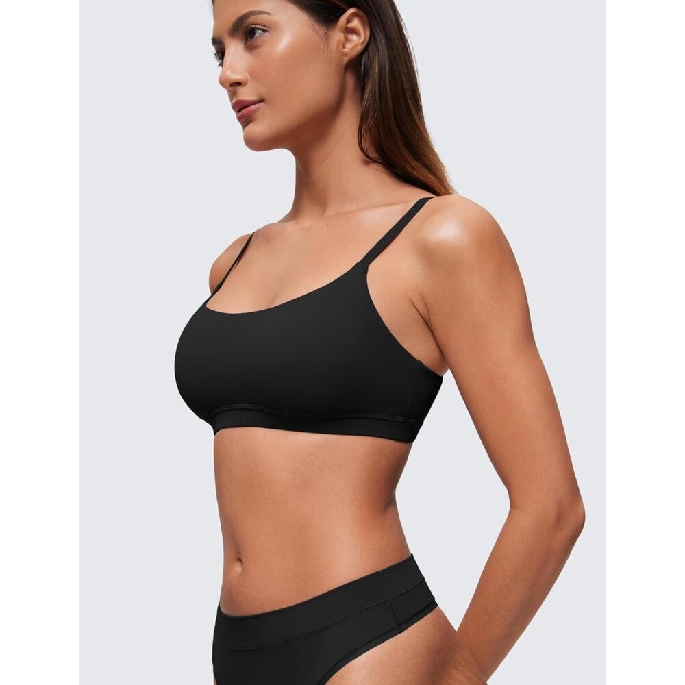 Softhold Double Lined Scoop Neck Bralette - Women… - image 4